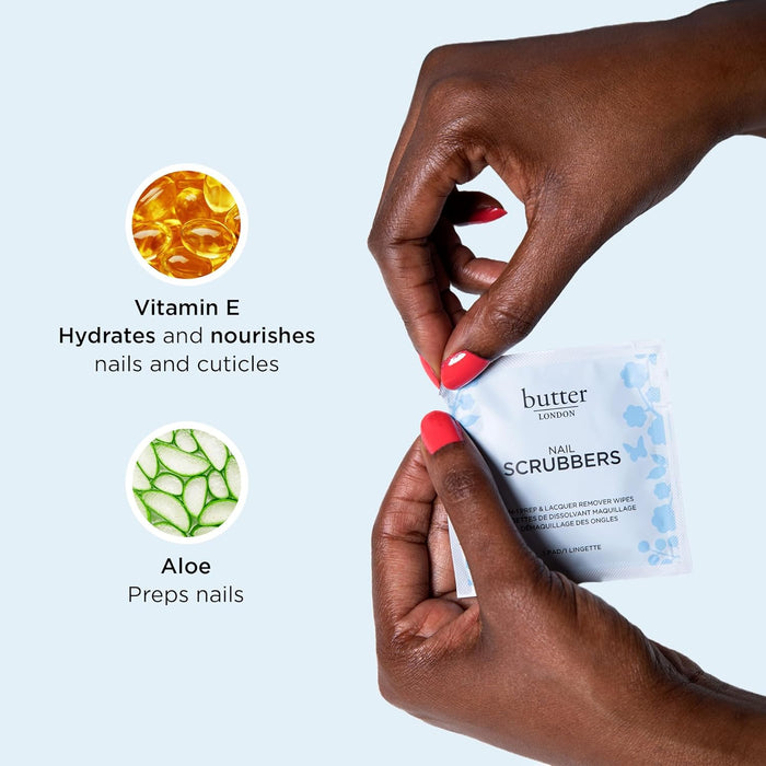 Butter LONDON Nail Scrubbers™ 2-in-1 Wipes