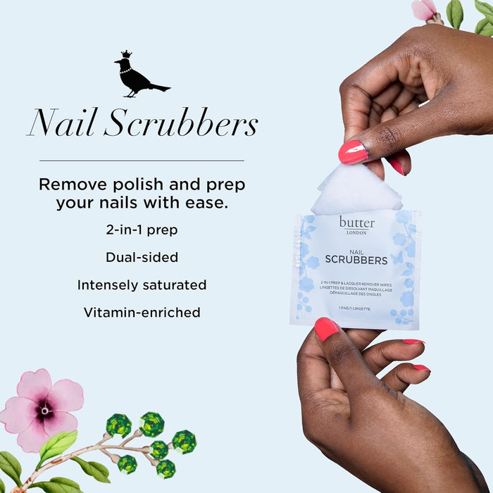 Butter LONDON Nail Scrubbers™ 2-in-1 Wipes