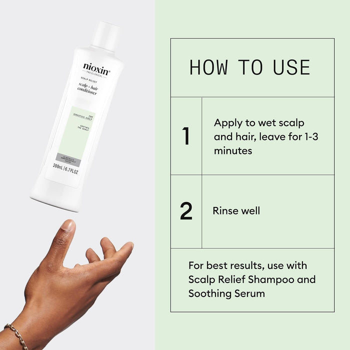 Nioxin Scalp Relief Hair Conditioner | For Sensitive, Dry, Itchy Scalp