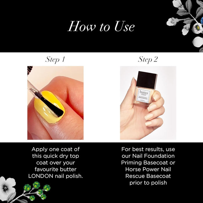 Butter LONDON Hardwear Shine UV Top Coat 0.4 fl oz