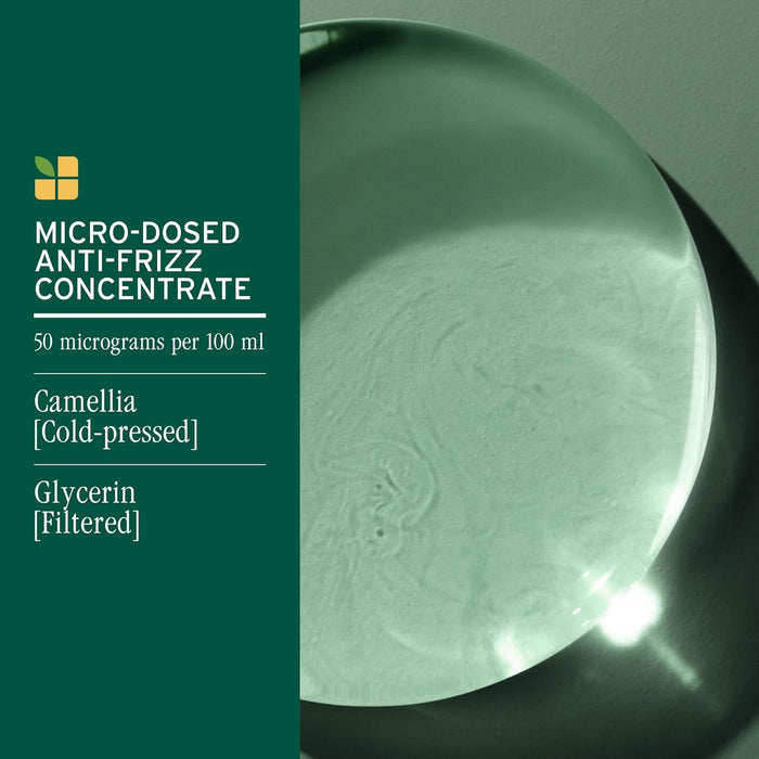 Biolage Smooth Proof Serum has a microdosed concentrate of camellia oil and glycerin