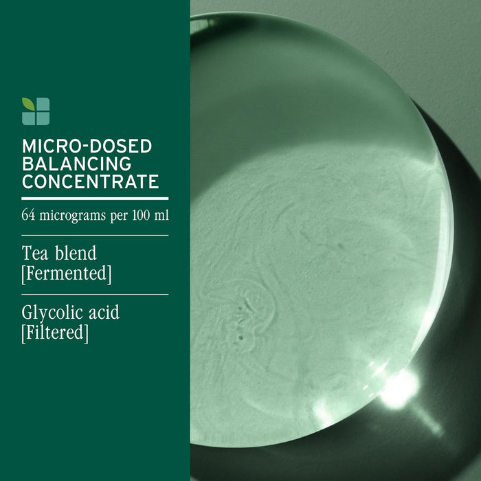 Biolage Scalp Sync Purifying Scalp Concentrate has a microdosed concentrate of tea blend and glycolic acid