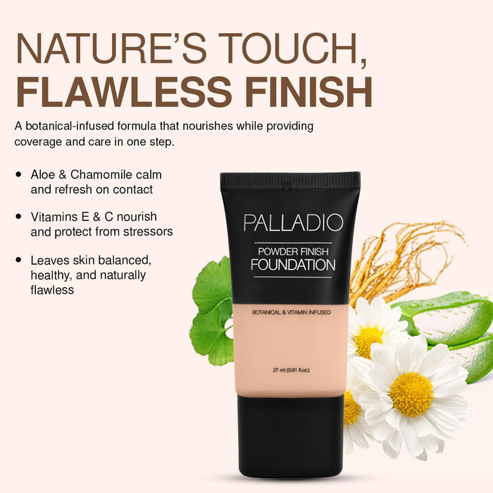 Palladio Powder Finish Foundation - Caramel