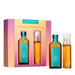 Moroccanoil Good-to-Glow Duo set with two bottles and a box on a white background