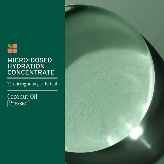 Biolage All-In-One Coconut Infusion Multi-Benefit Spray has a micro-dosed hydration concentration of coconut oil