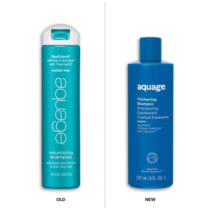 Aquage Thickening Shampoo old vs new packaging