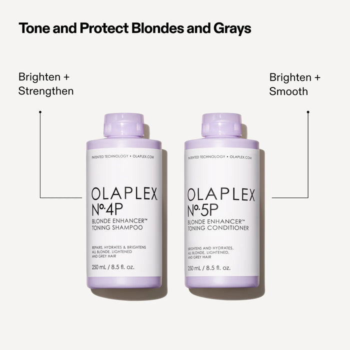 Olaplex No.4P & No.5P Blonde Enhancer Toning Shampoo & Conditioner Set