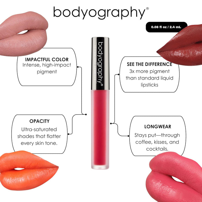 Bodyography Lip Lava Liquid Lipstick (9 Shades)