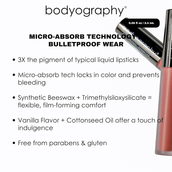 Bodyography Lip Lava Liquid Lipstick (9 Shades)