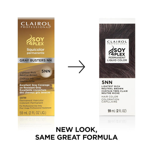Clairol Soy 4 Plex hair color new look, same great formula