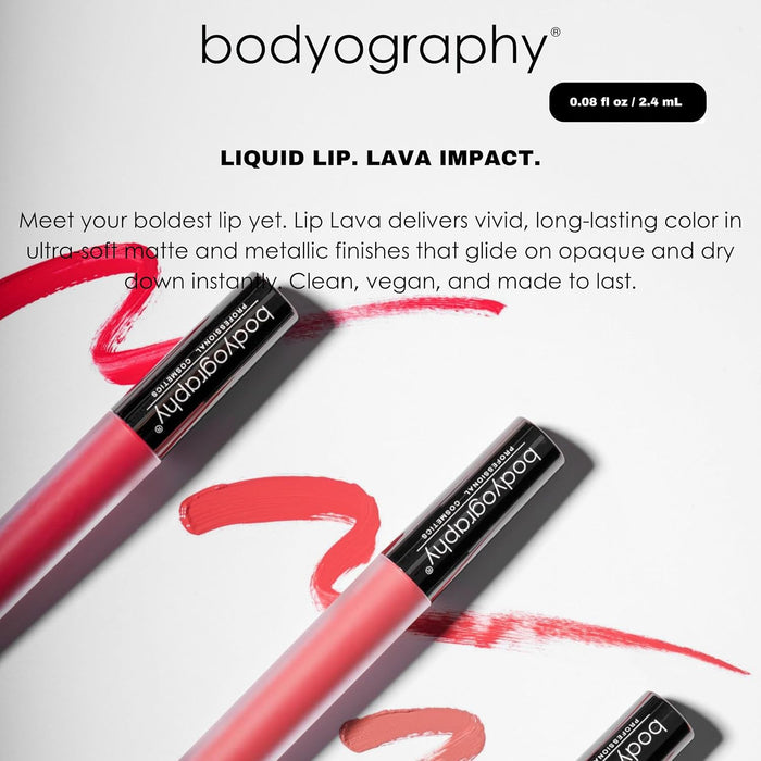 Bodyography Lip Lava Liquid Lipstick (9 Shades)