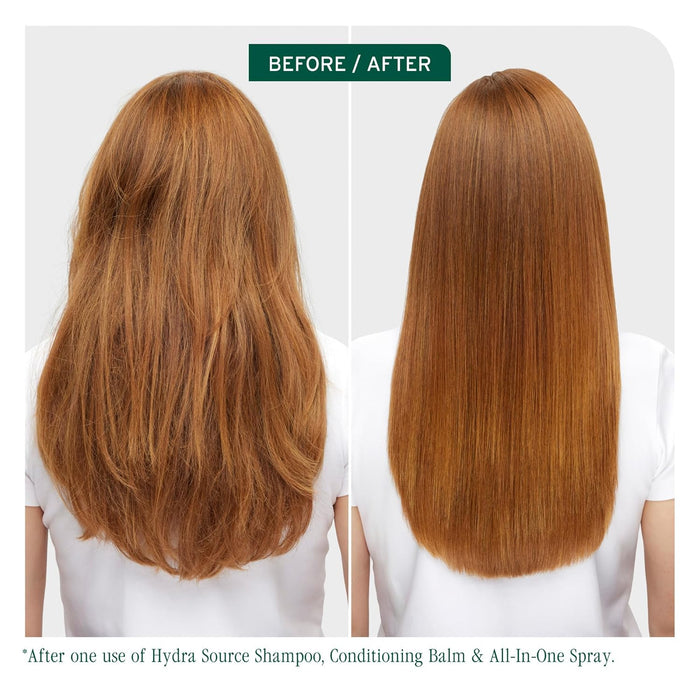 Before and After using Biolage All-In-One Coconut Infusion Multi-Benefit Spray