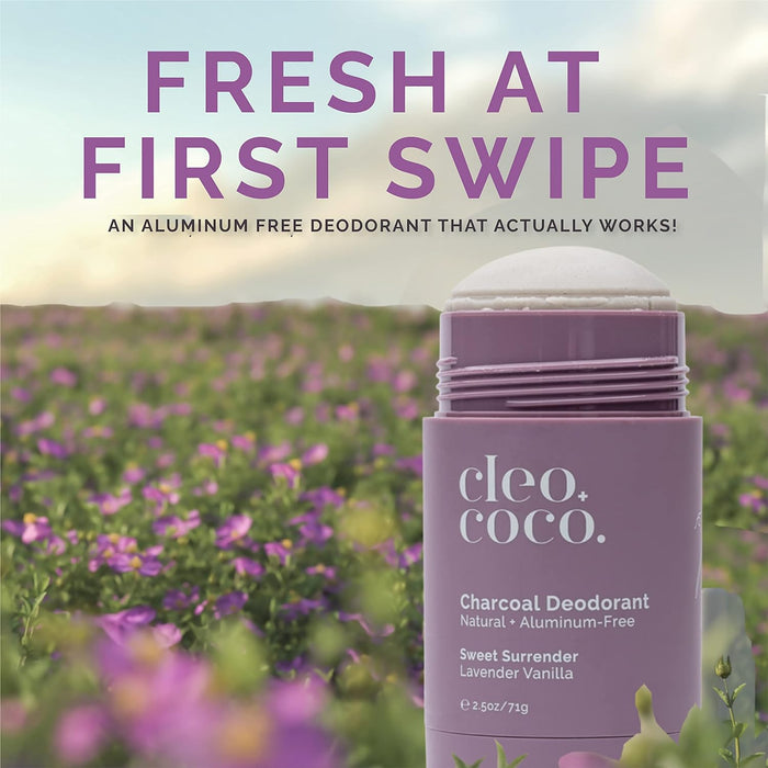 Cleo and Coco Charcoal Deodorant - Aluminum Free