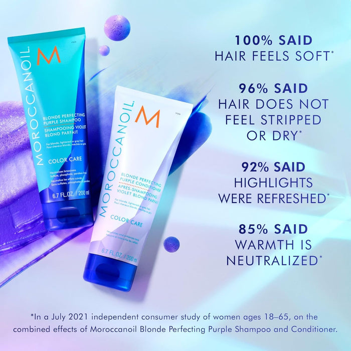 Moroccanoil Blonde Perfecting Purple Shampoo And Conditioner