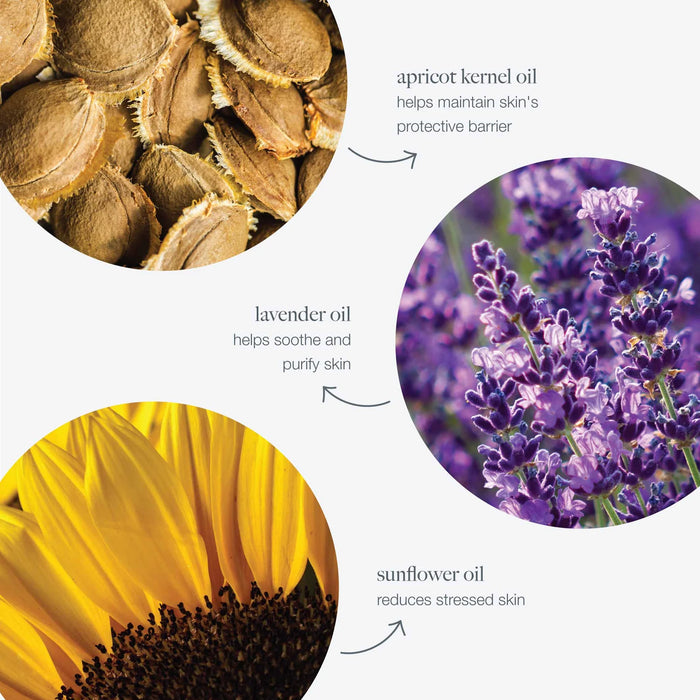 Dermalogica PreCleanse uses apricot kernel oil, lavender oil, and sunflower oil