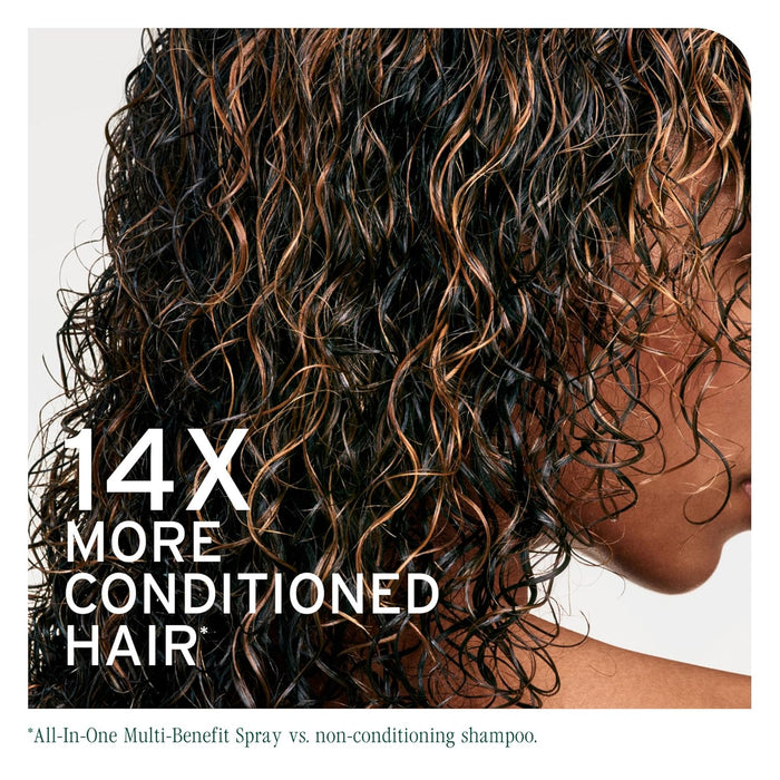 14x more conditioned hair with Biolage All-In-One Coconut Infusion Multi-Benefit Spray