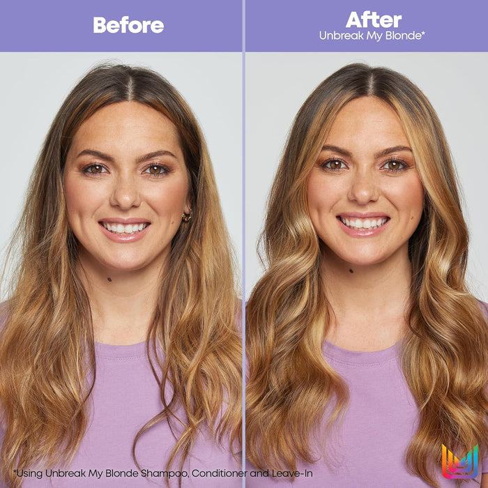 Matrix Total Results Unbreak My Blonde Strengthening Shampoo before and after use