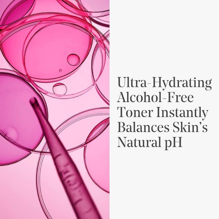 Ultra-Hydrating Alcohol-Free Toner instantly balances skin's natural pH