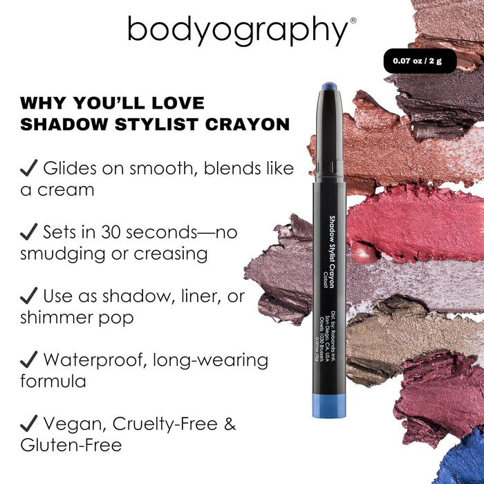Bodyography Shadow Stylist Crayon - Blush (Metallic Rose Pink)