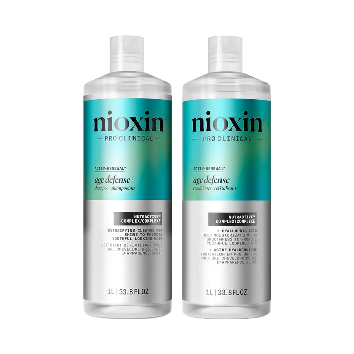 Nioxin Age Defense Shampoo & Conditioner Liter Duo