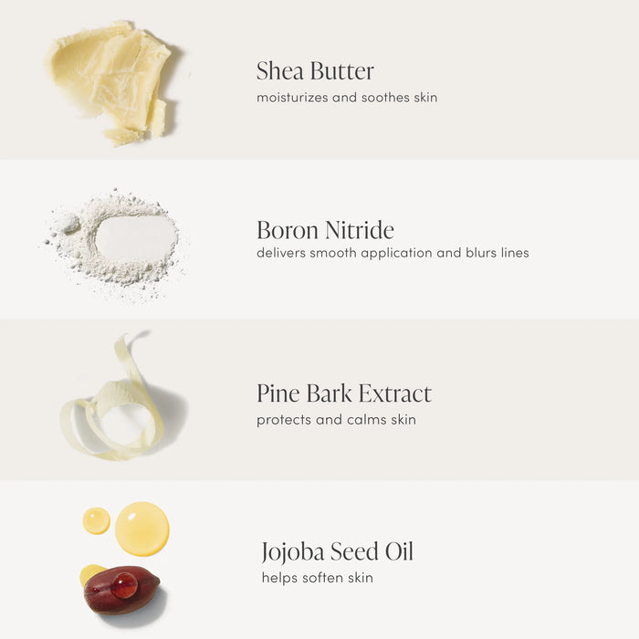Jane Iredale PurePressed Eye Shadow Single utilizes shea butter, boron nitride, pine bark extract, and jojoba seed oil