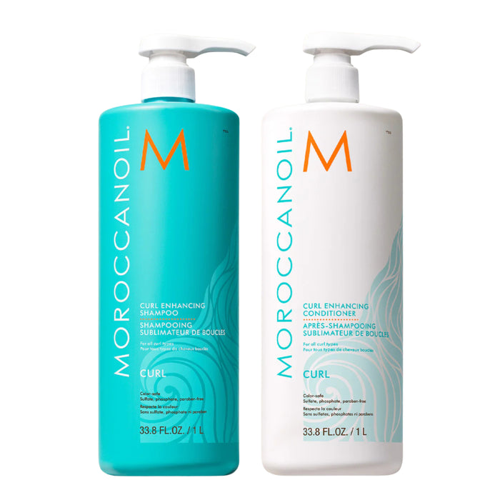 Moroccanoil Curl Enhancing Shampoo & Conditioner Duo Liter
