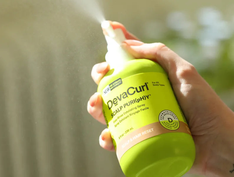 Deva Curl Scalp Puri(pH)y Exfoliating Spray spray applicator