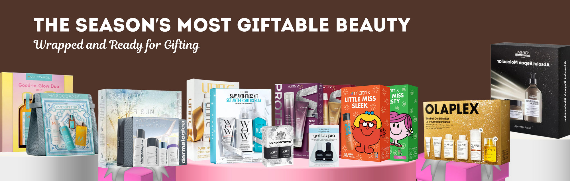 Holiday Sets available at Han's! Hair, Skin, and nail kits make the best gift for the season