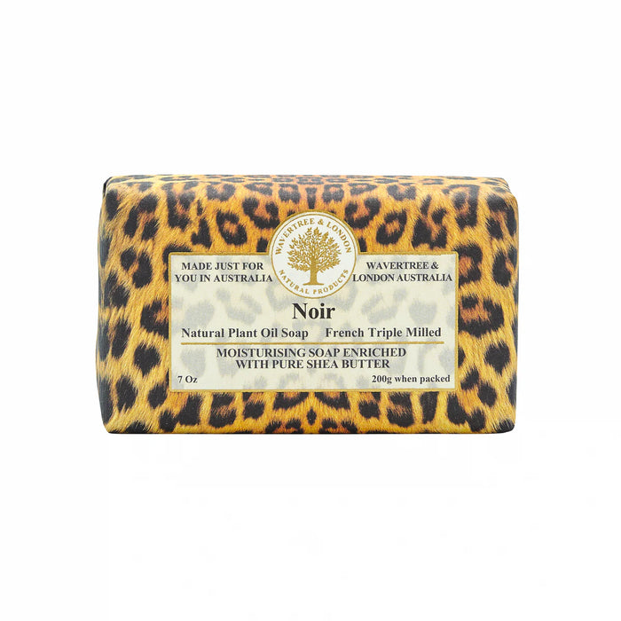 Wavetree and London soap bar in scent Noir 7oz size