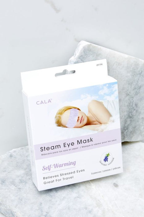 Cala Self-Warming Steam Eye Mask Lavender Scented - 5 Eye Masks per Box