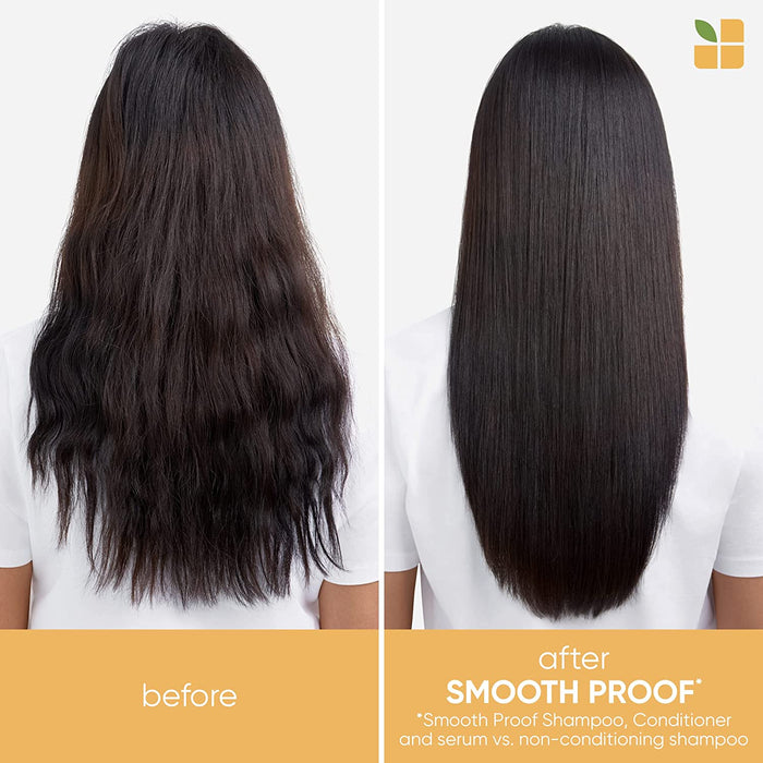 Matrix Biolage Smooth Proof Conditioner before and after