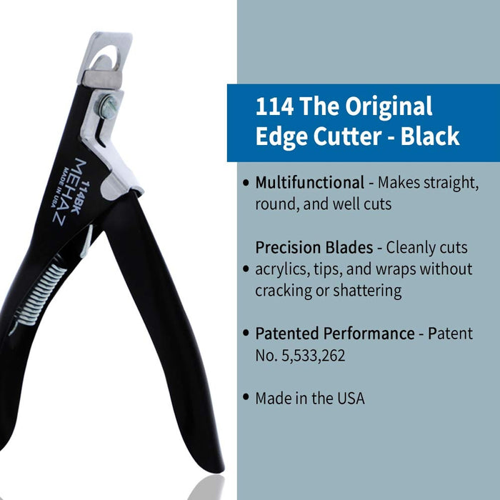 Mehaz Professional 114 The Original Edge Cutter - Black makes straight, round and well cuts using precision blades.