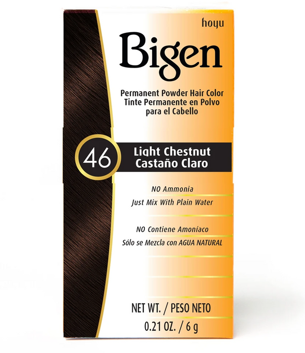Bigen Permanent Powder Hair Color #46 Light Chestnut