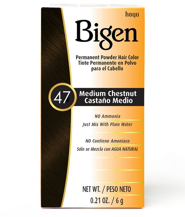 Bigen Permanent Powder Hair Color #47 Medium Chestnut