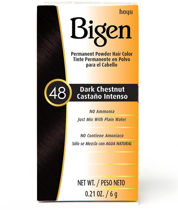 Bigen Permanent Powder Hair Color #48 Dark Chestnut