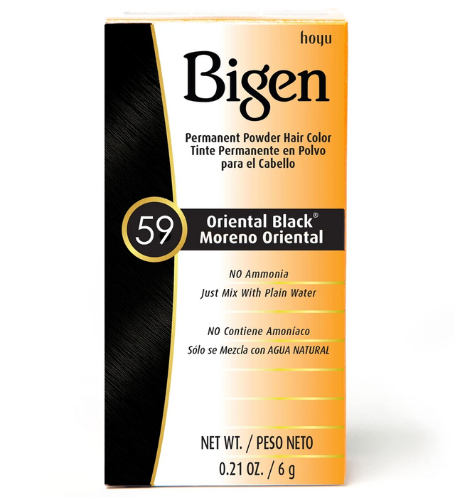 Bigen Permanent Powder Hair Color #59 Oriental Black