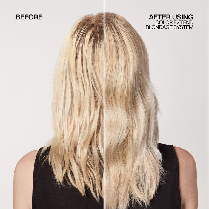 Redken Color Extend Blondage Color Depositing Conditioner Before and After