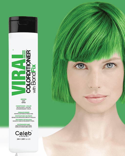 Celeb Luxury Viral Colorditioner Vivid Green 8.25oz.