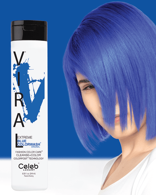 Celeb Luxury Viral Colorwash Vivid Blue 8.25oz.