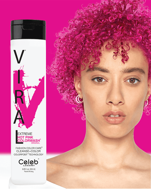 Celeb Luxury Viral Colorwash Vivid Hot Pink 8.25oz.