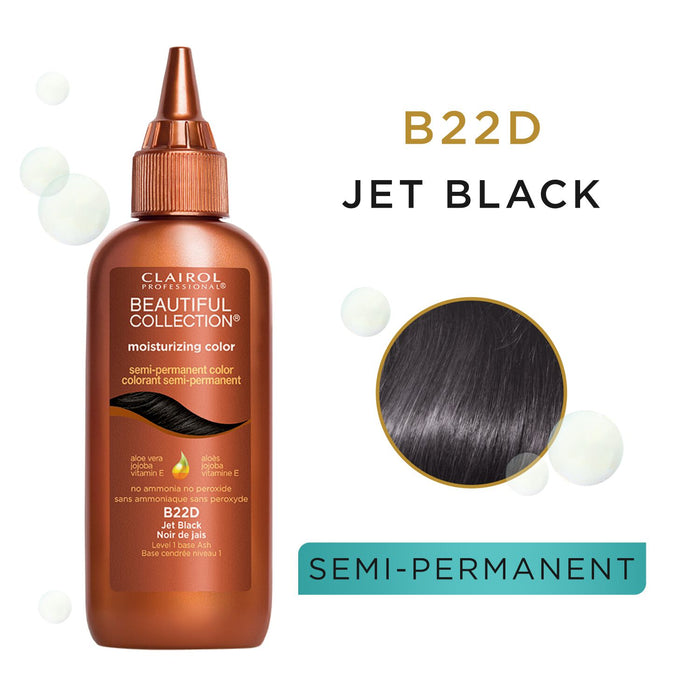 Clairol Professional Beautiful Collection Semi-Permanent Hair Color B22D Jet Black