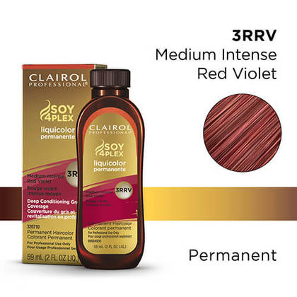 Clairol Professional Soy4Plex Liquicolor Permanent 3RRV Medium Intense Red Violet