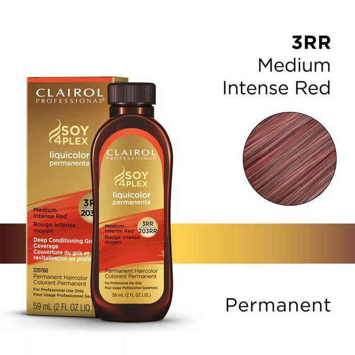 Clairol Professional Soy4Plex Liquicolor Permanent 3RR Medium Intense Red