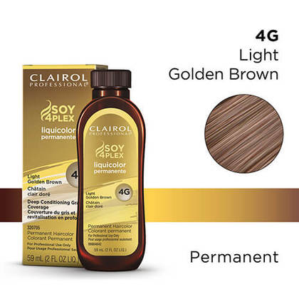 Clairol Professional Soy4Plex Liquicolor Permanent 4G Light Golden Brown