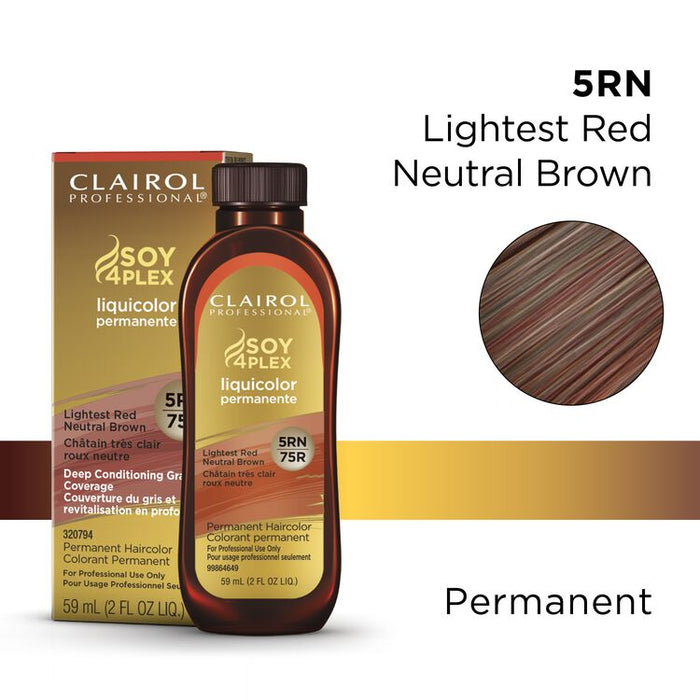 Clairol Professional Soy4Plex Liquicolor Permanent 5RN Lightest Red Neutral Brown