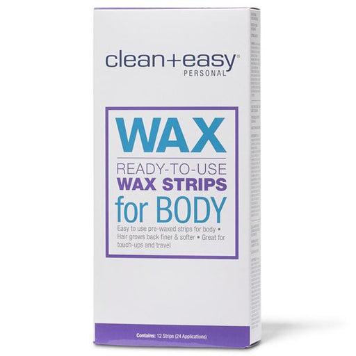 Clean + Easy Ready-to-Use Wax Strips for Body 12ct.