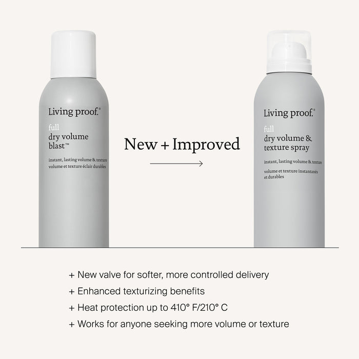 Living Proof Full Dry Volume & Texture Spray is a new and improved version of its predecessor, Dry Volume Blast