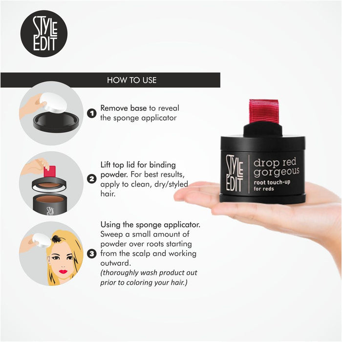 Style Edit Drop Red Gorgeous Root Touch Up Powder 3.7g