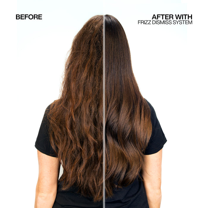 Redken Frizz Dismiss Rebel Tame Heat Protective Leave-In Cream Before and After