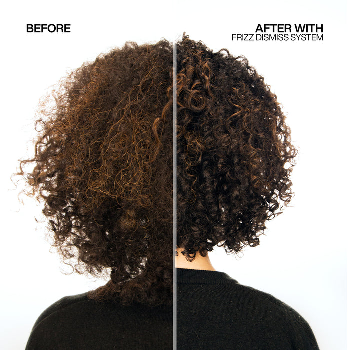 Redken Frizz Dismiss Rebel Tame Heat Protective Leave-In Cream Before and After